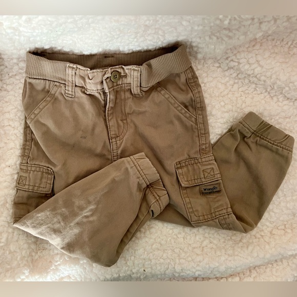 EUC Toddler Wrangler’s Tan Jean Jogger Pants Size 2T - Picture 1 of 3